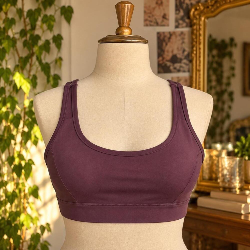 Lululemon plum strappy back sports